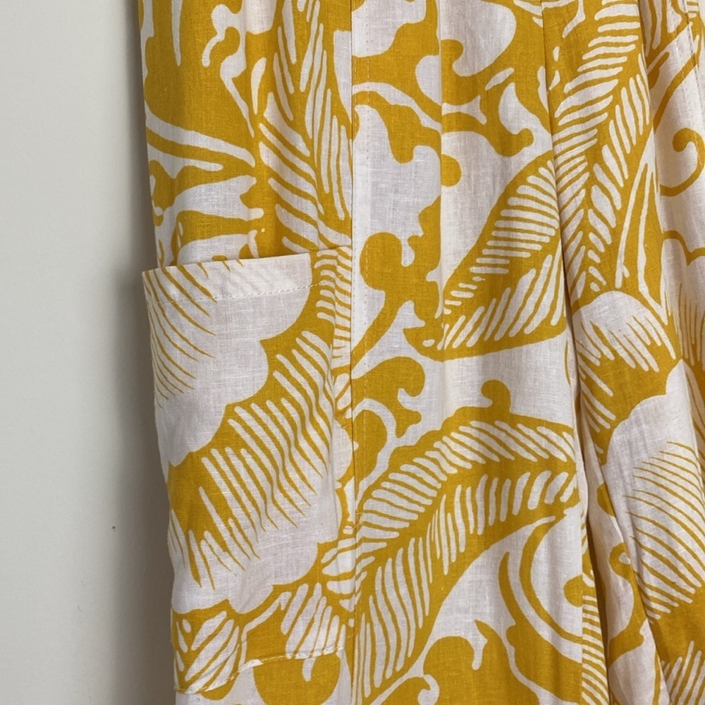 NWT Haute Hippie Linen Printed Tapered Elastic Ankle Pajama Trousers Size Small - Picture 3 of 12